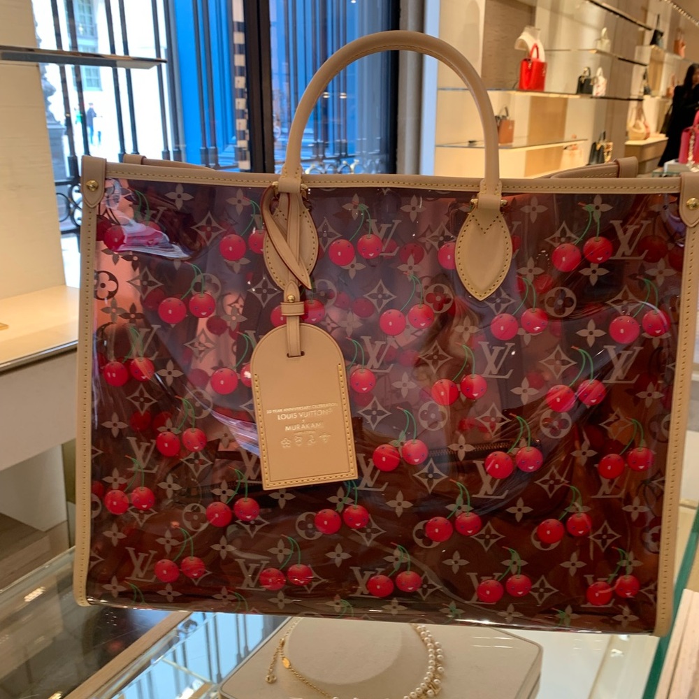 Rare Louis Vuitton Cherry Print Tote Bag Louis Vuitton Limited edition 2025